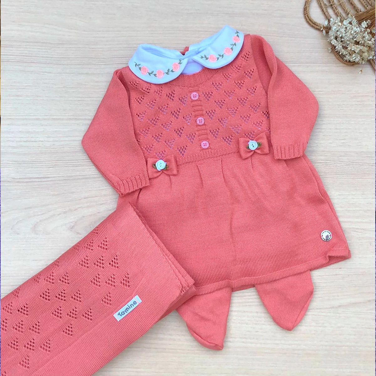 Saída Maternidade Tricot Rococo