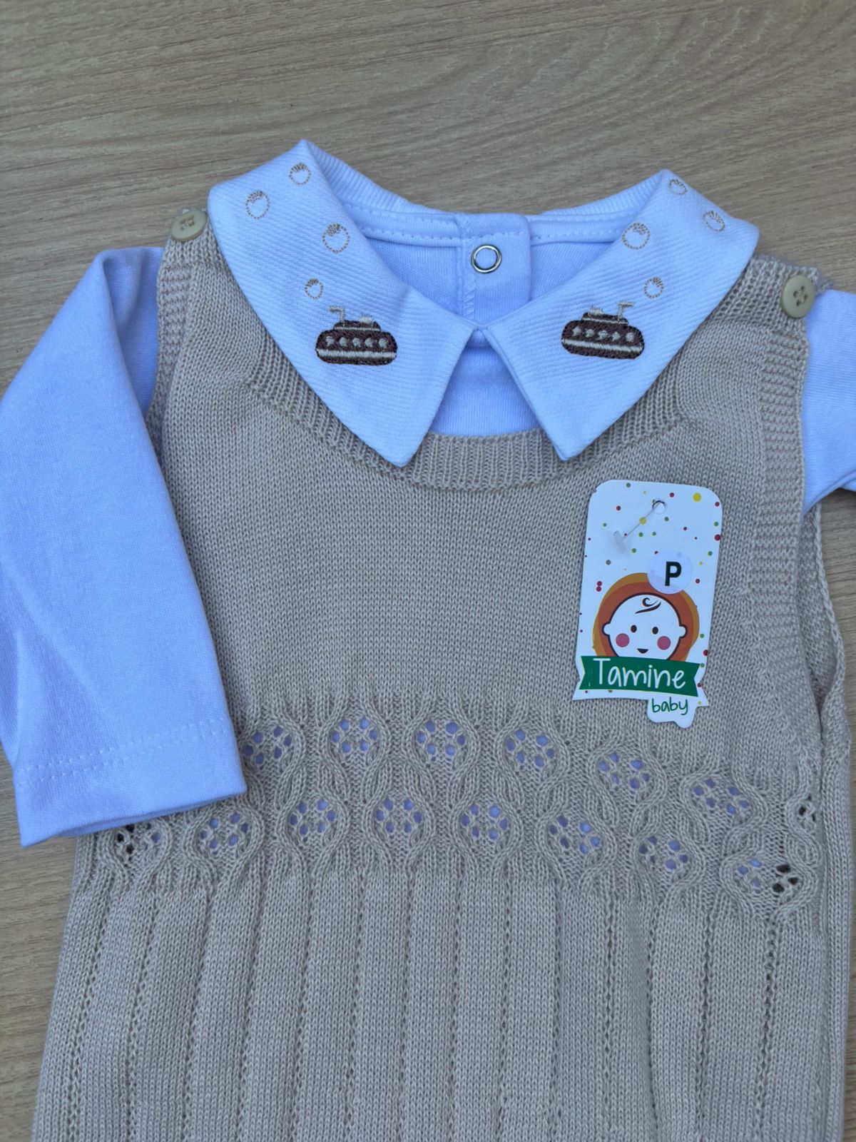 Macacão Bebê Tricot Joca