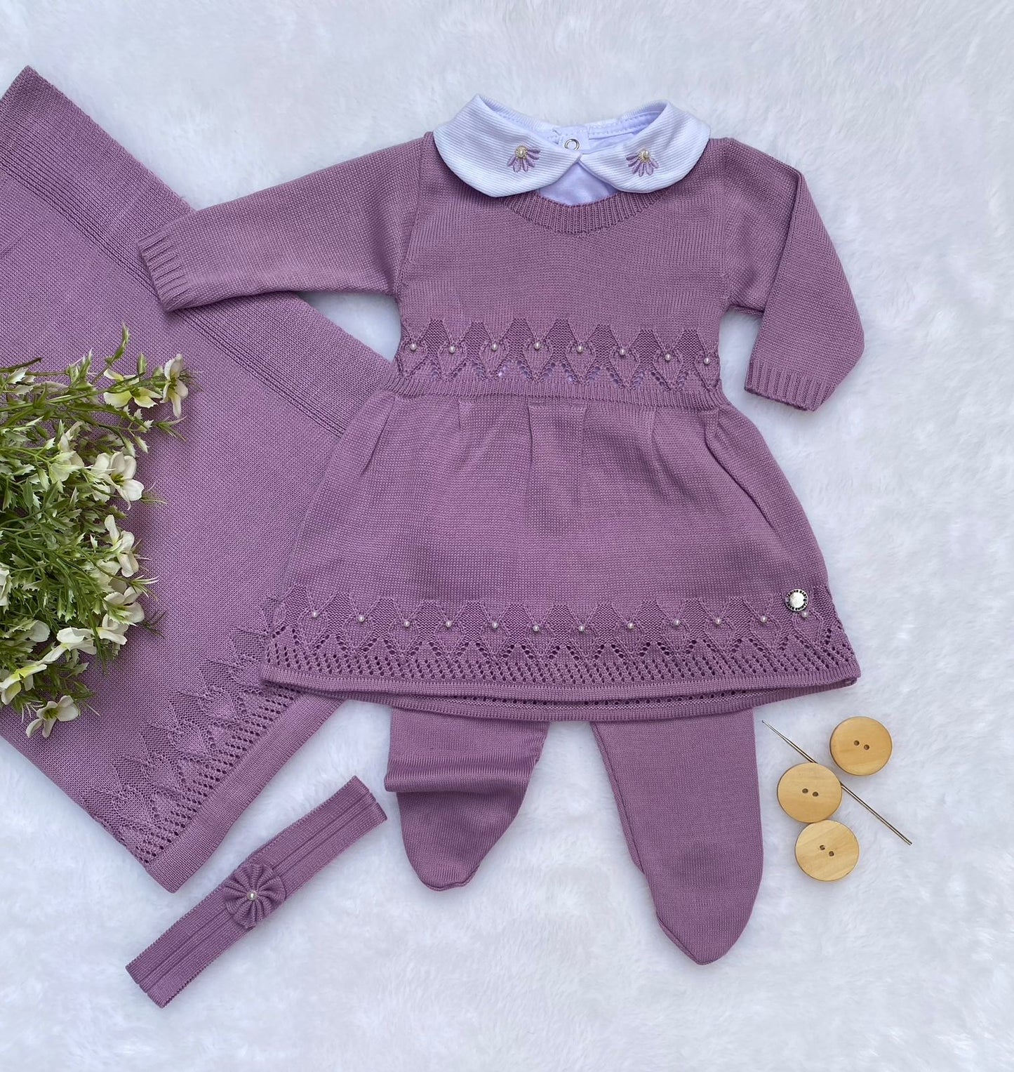 Saída Maternidade Tricot Gabriela