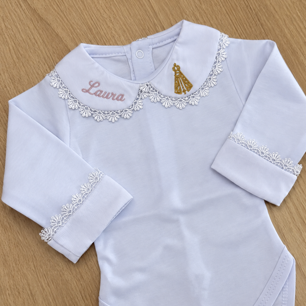 Body Bebê Nossa Senhora Dourada Personalizado