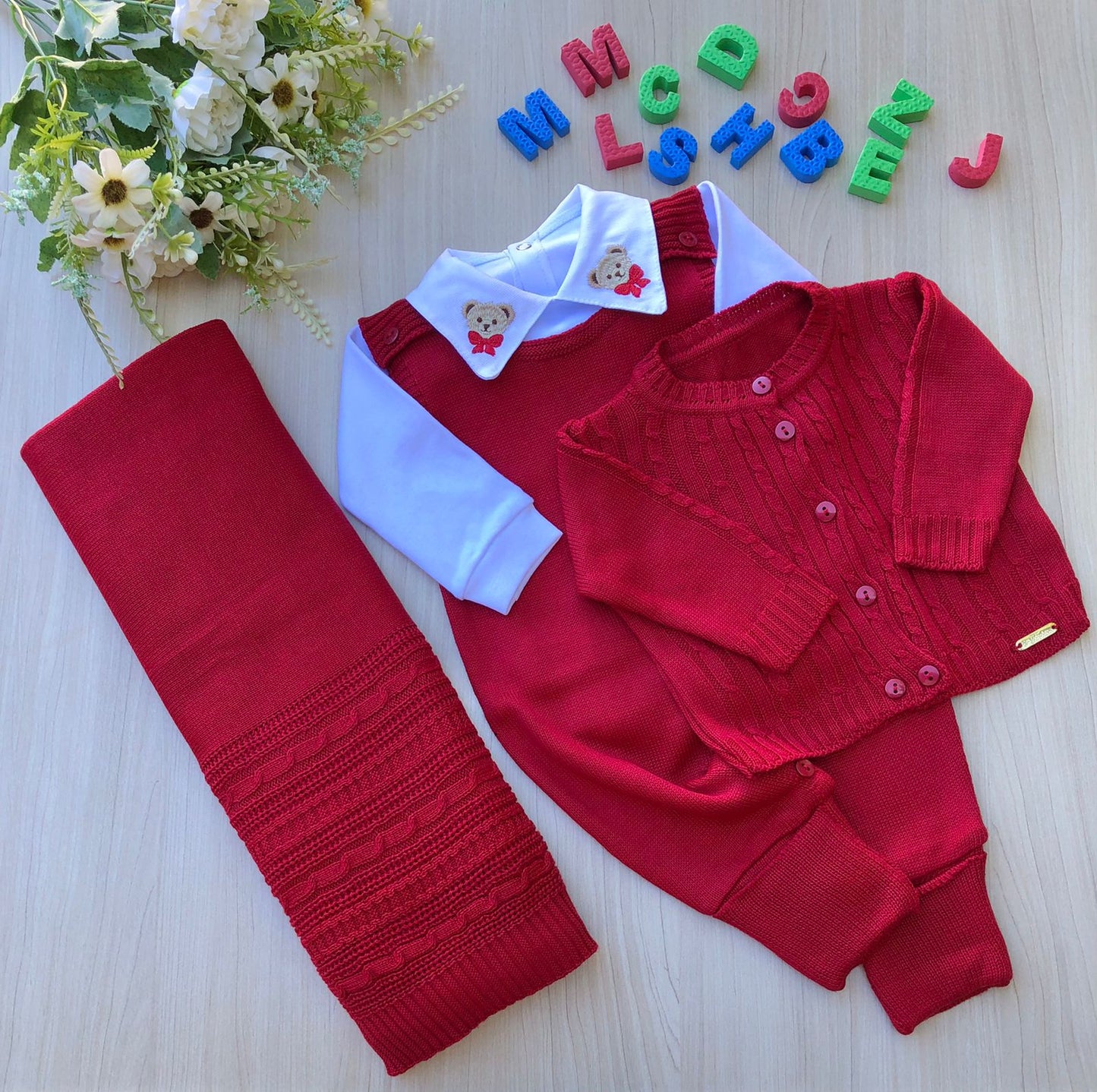 Saída Maternidade Tricot Cauã