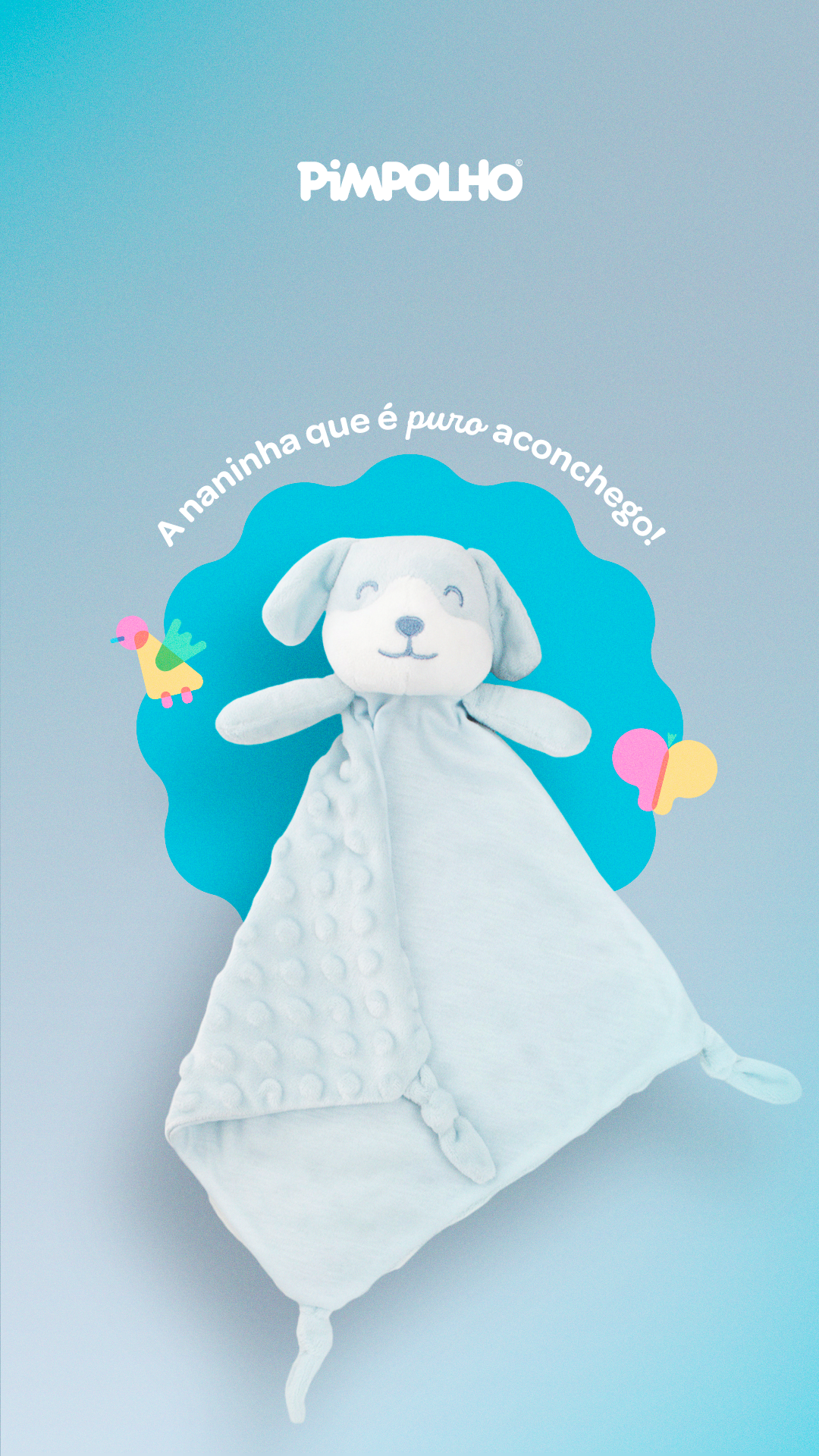 Naninha Bebê Pelúcia Com Textura