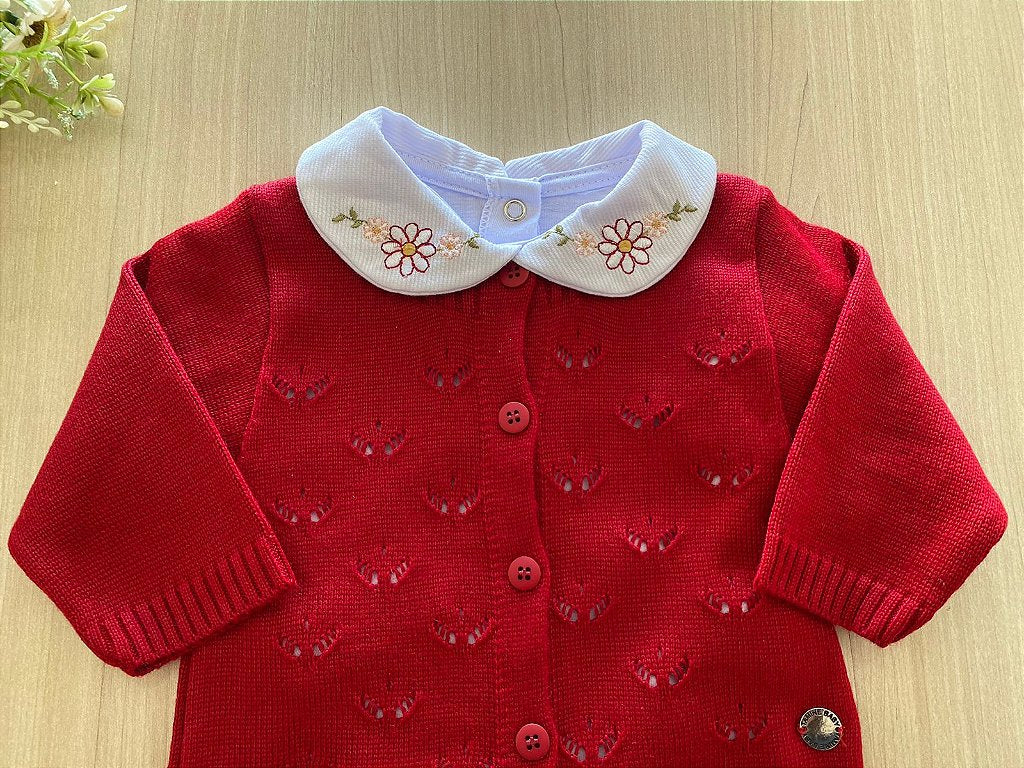Macacão Bebê Tricot Margarida