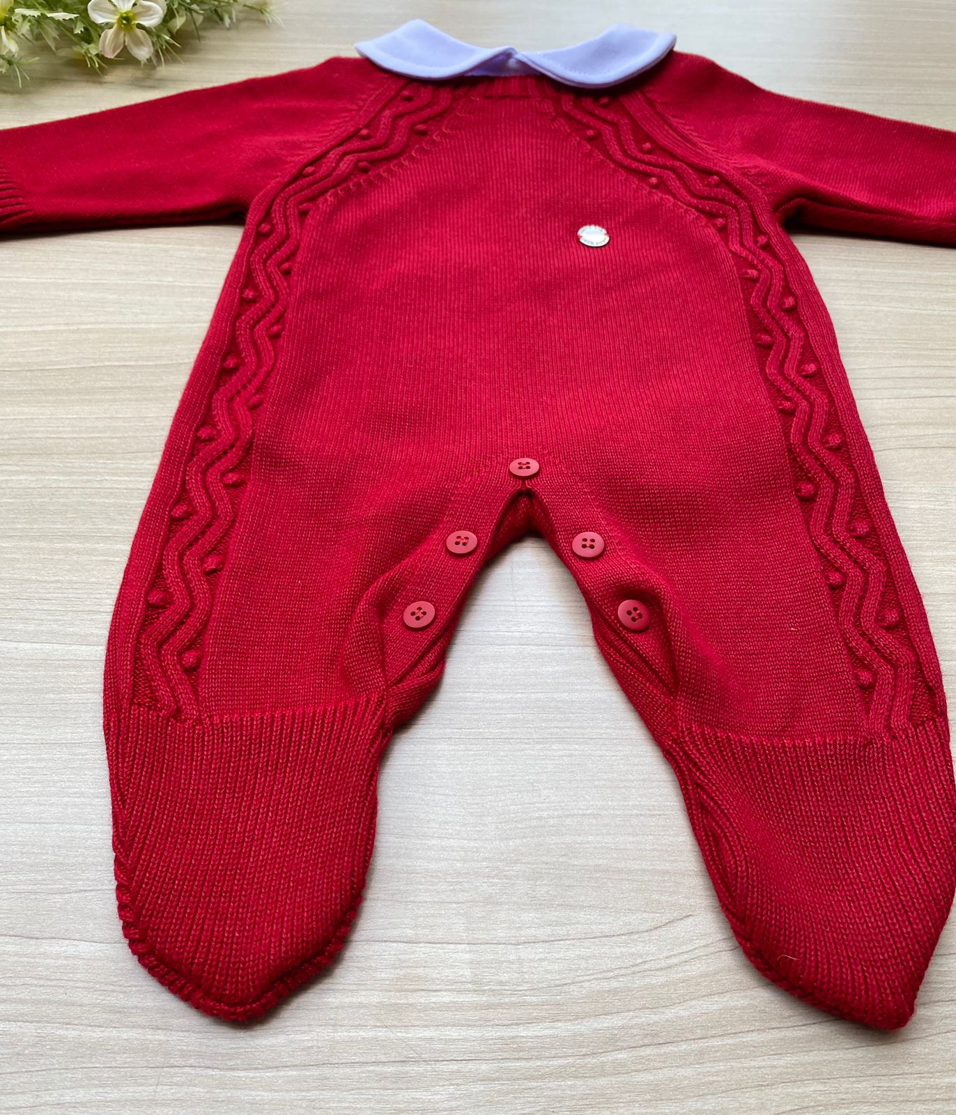 Macacão Bebê Tricot Bolotas