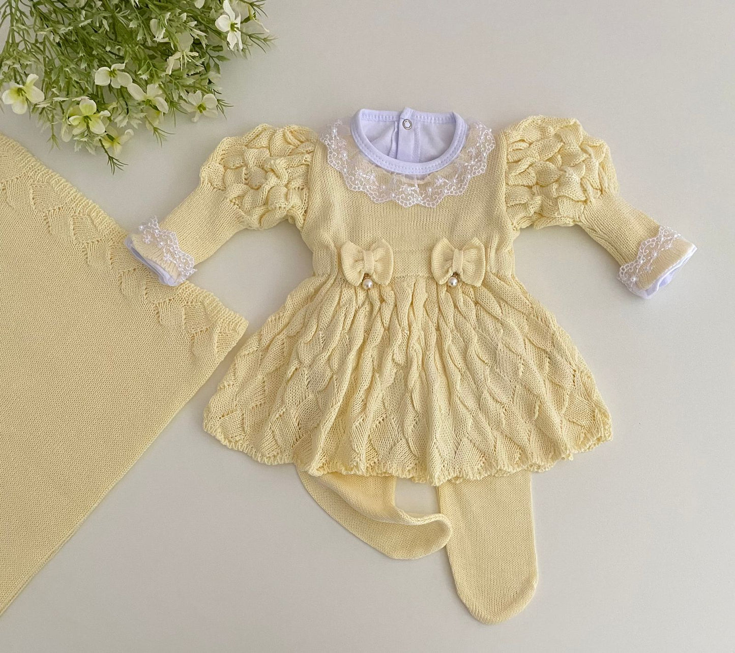 Saída Maternidade Tricot Bianca