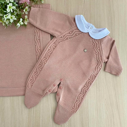 Saída Maternidade Tricot Bolotas