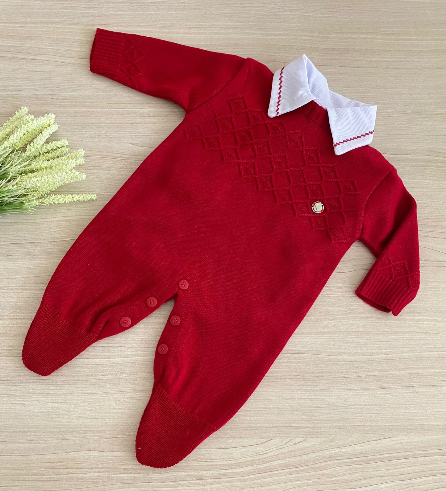 Macacão Bebê Tricot Charles