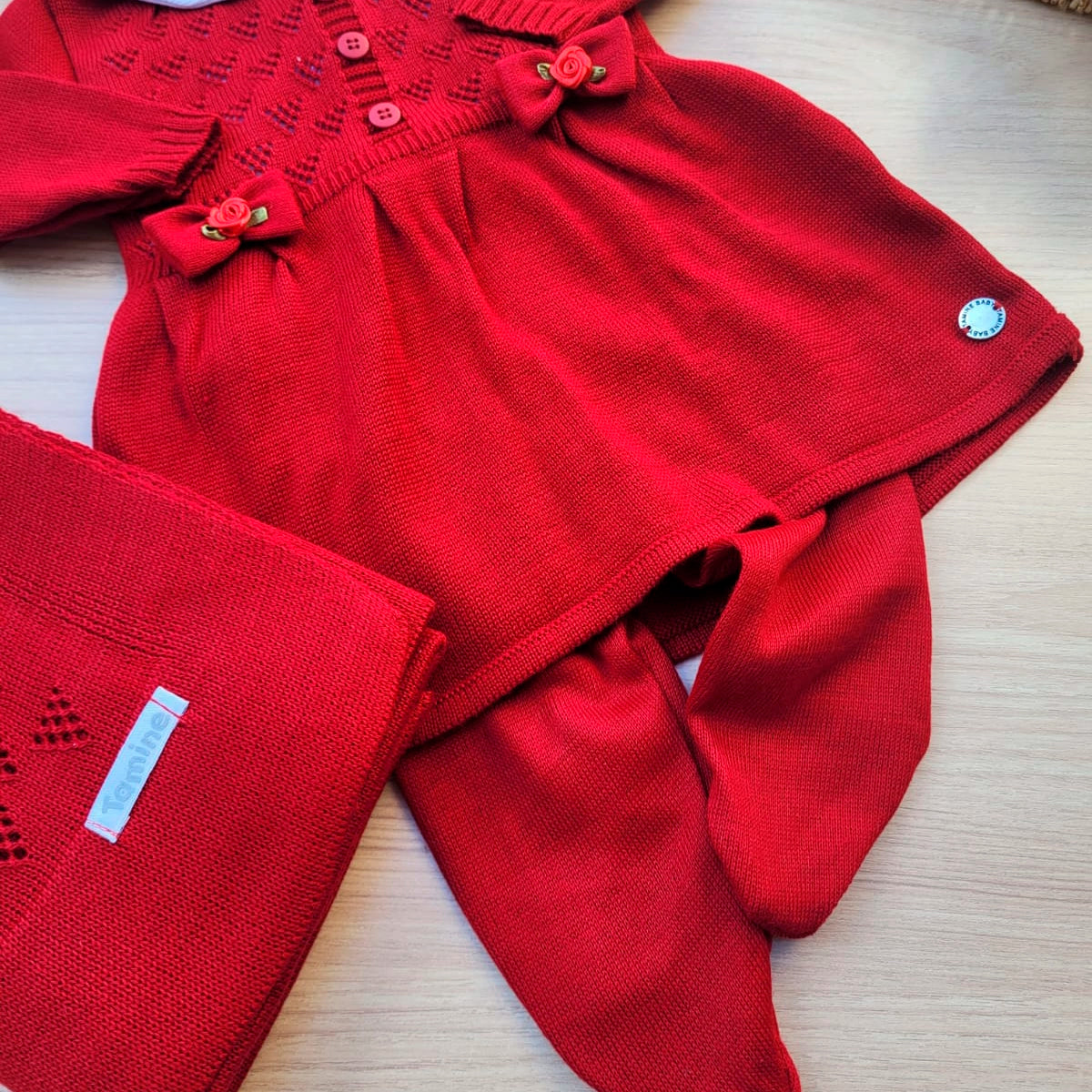 Saída Maternidade Tricot Rococo