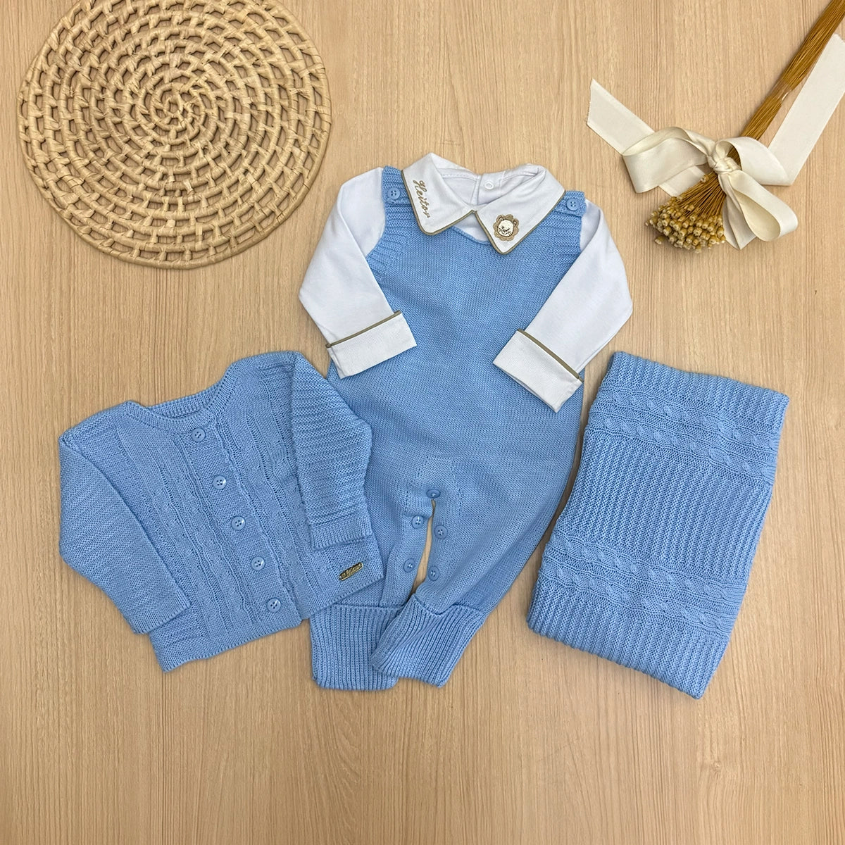 Saída Maternidade Tricot Alex Personalizado