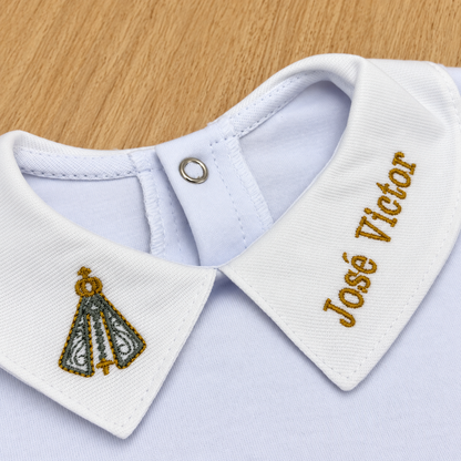 Body Bebê Nossa Senhora Batizado Personalizado