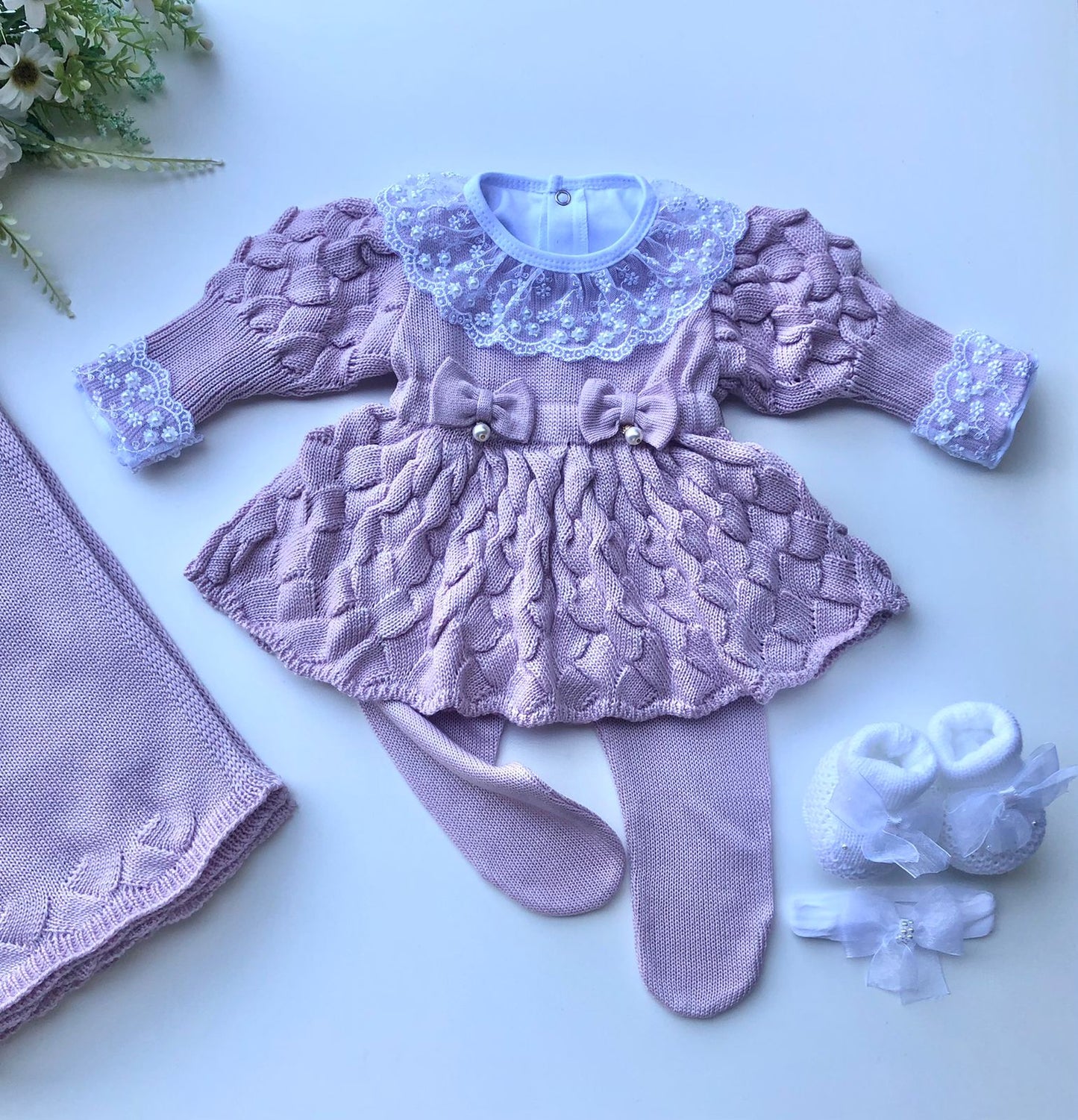 Saída Maternidade Tricot Bianca