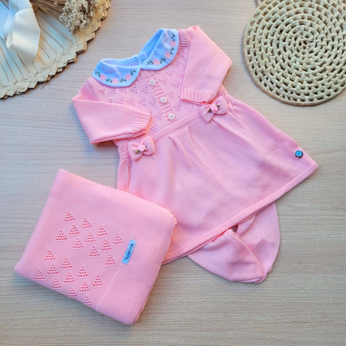 Saída Maternidade Tricot Rococo
