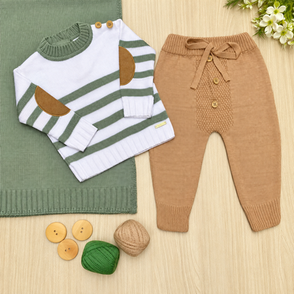 Saída Maternidade Tricot Ethan