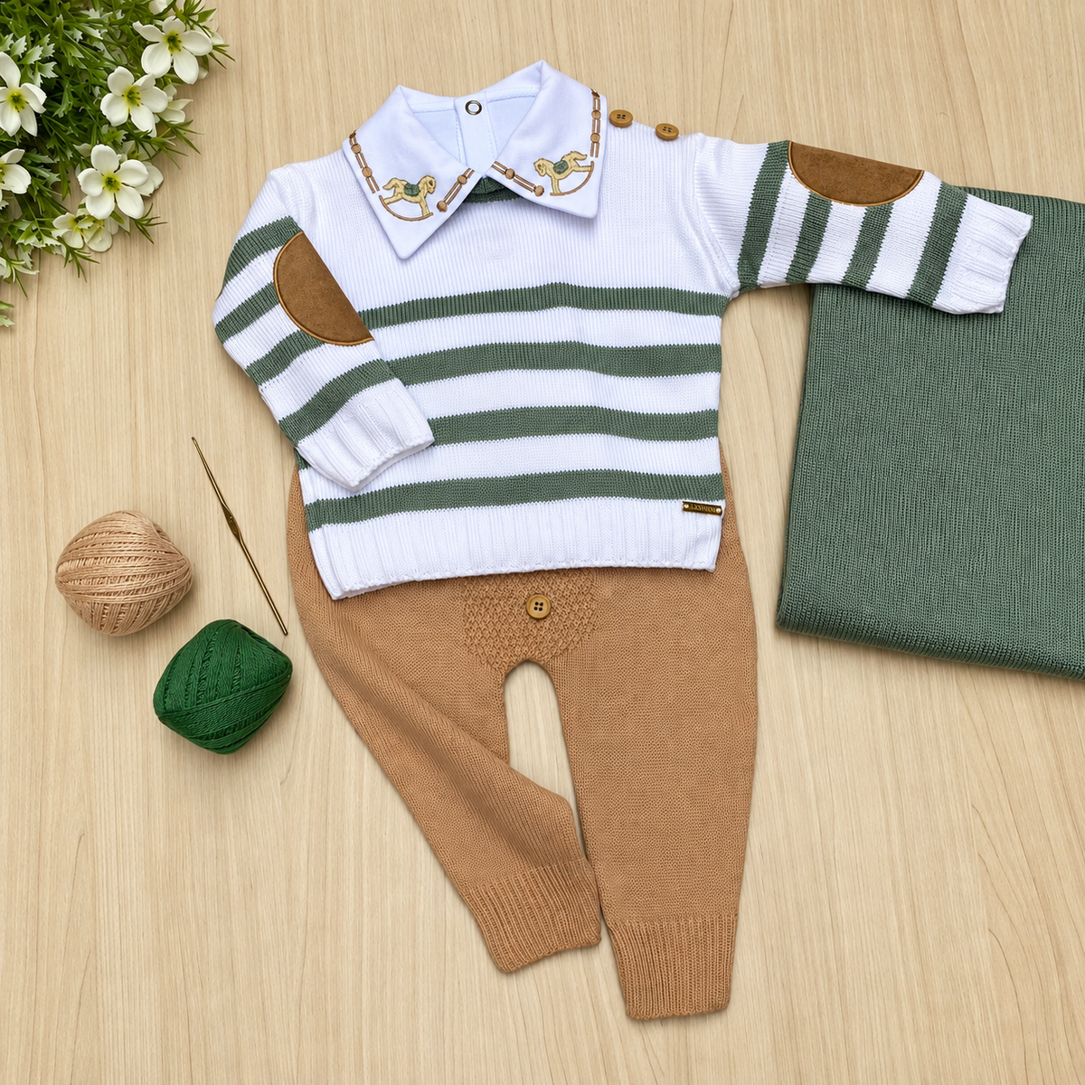 Saída Maternidade Tricot Ethan