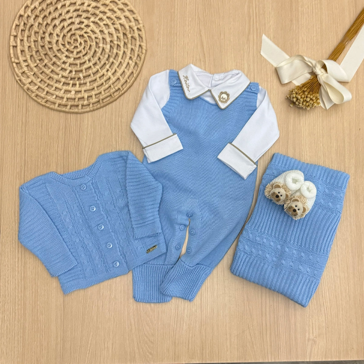 Saída Maternidade Tricot Alex Personalizado