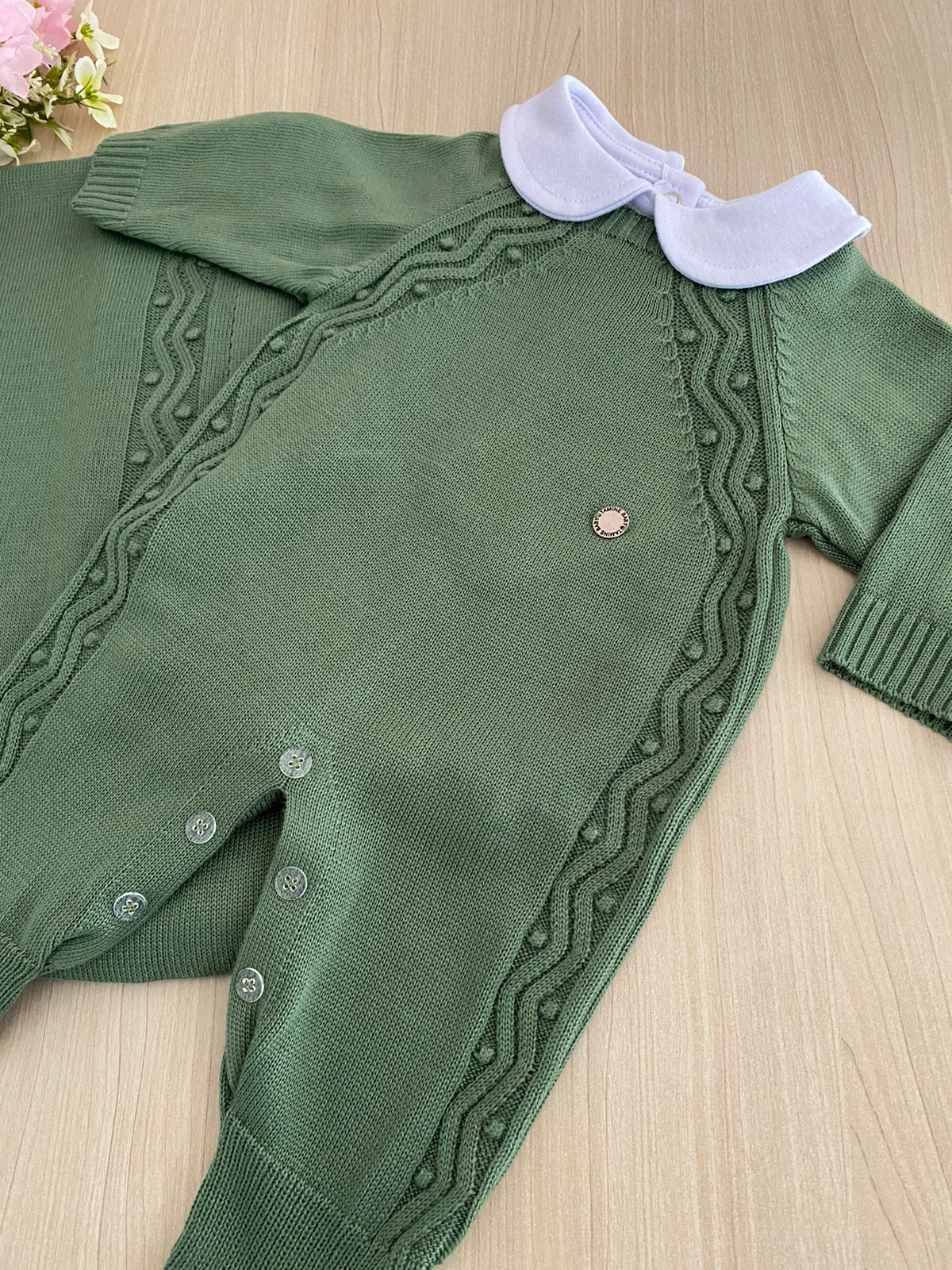 Saída Maternidade Tricot Bolotas