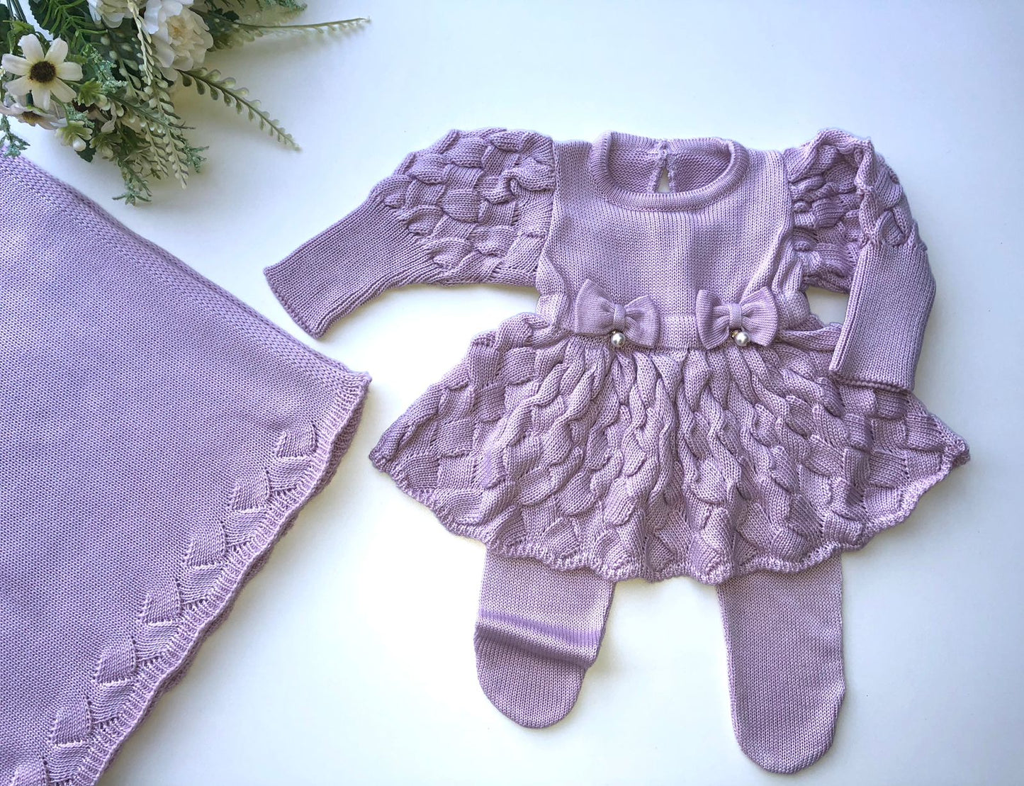 Saída Maternidade Tricot Bianca