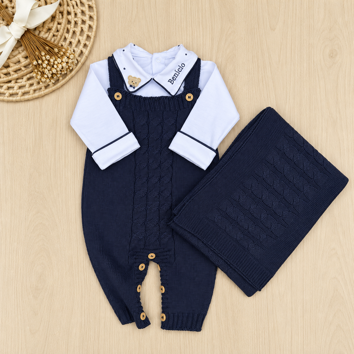 Saída Maternidade Tricot Theo Personalizado