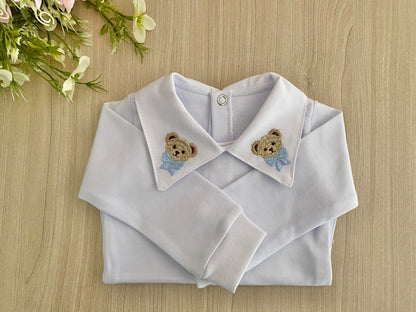 Body Bebê Urso Gravata