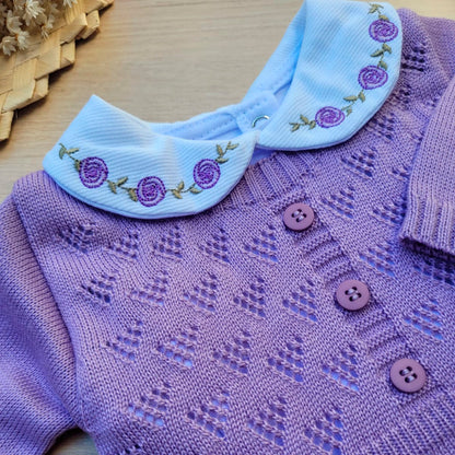 Saída Maternidade Tricot Rococo