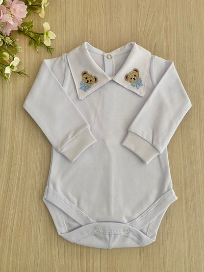 Body Bebê Urso Gravata