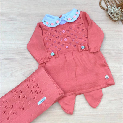 Saída Maternidade Tricot Rococo