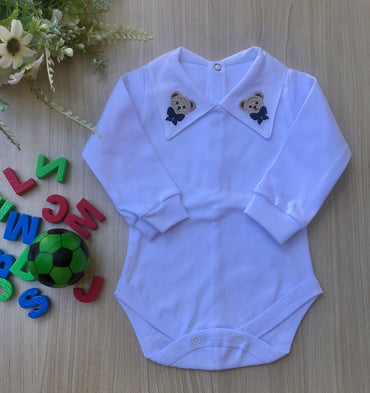 Body Bebê Urso Gravata