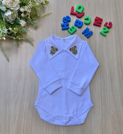 Body Bebê Urso Gravata
