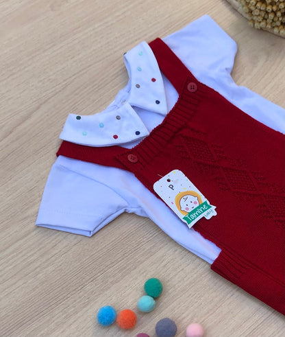 Romper Bebê Tricot Rafael