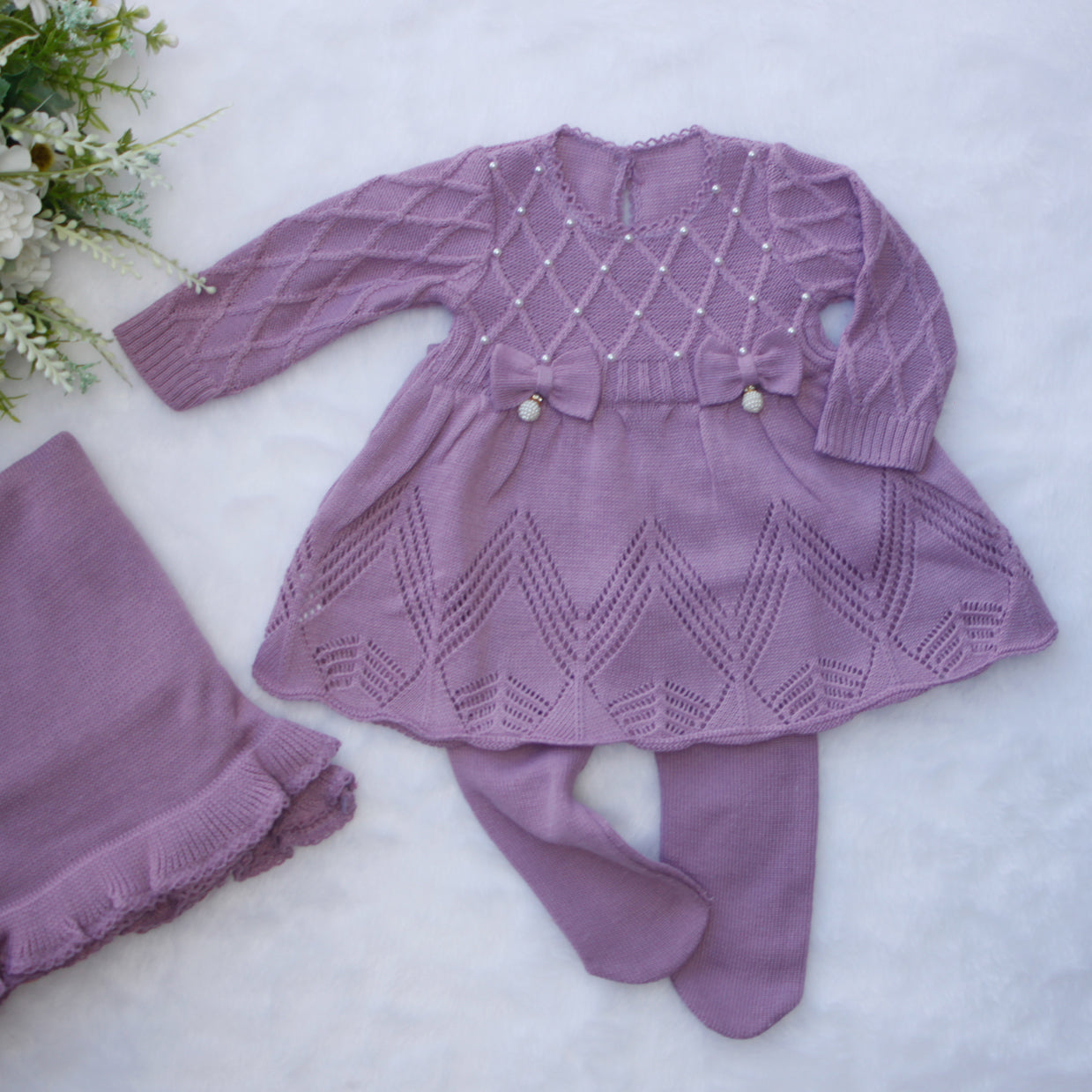 Saída Maternidade Tricot Giovanna
