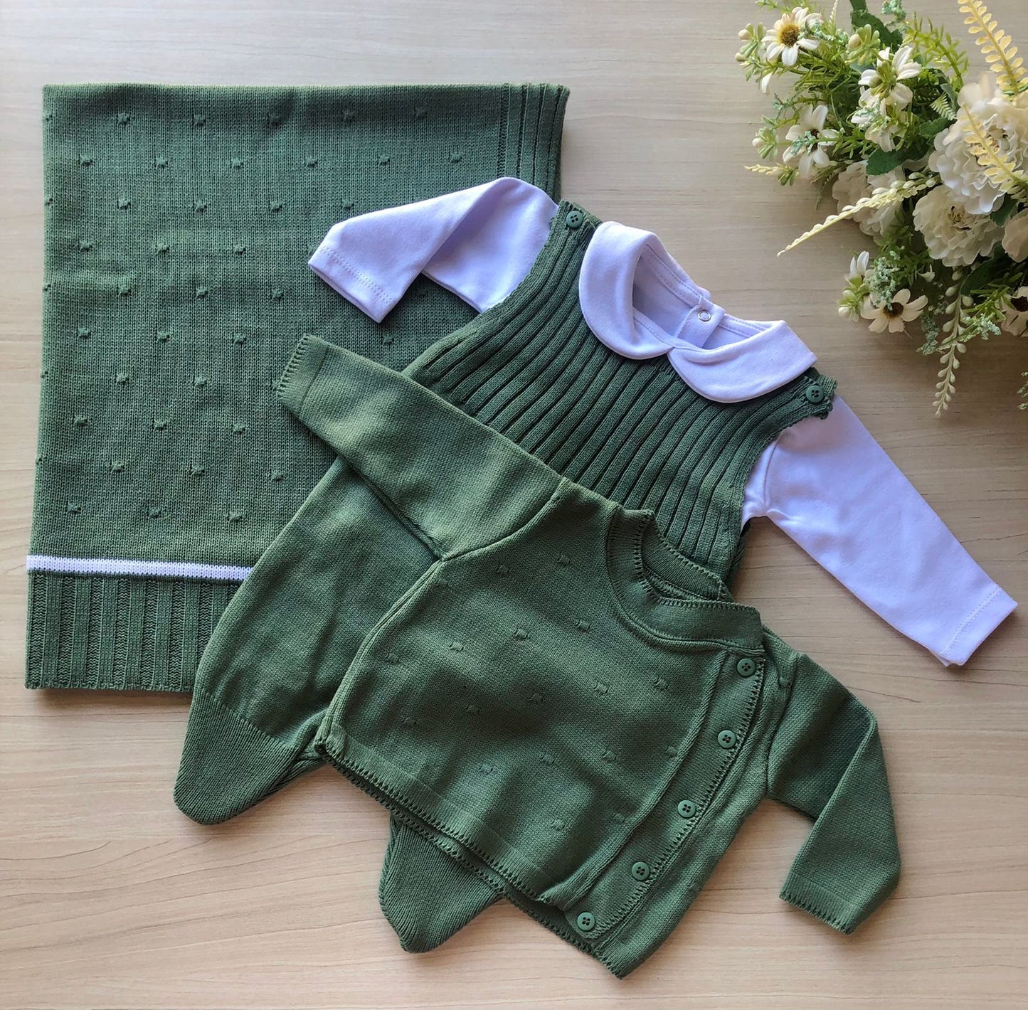 Saída Maternidade Tricot Happy