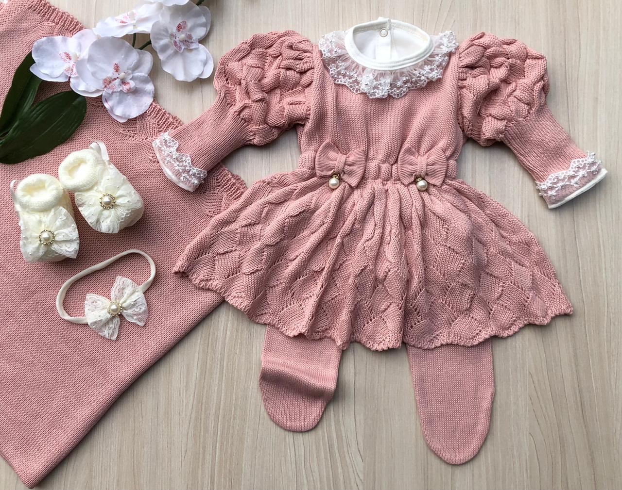 Saída Maternidade Tricot Bianca