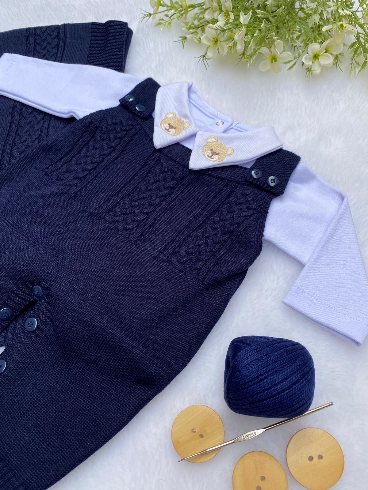 Saída Maternidade Tricot Levi