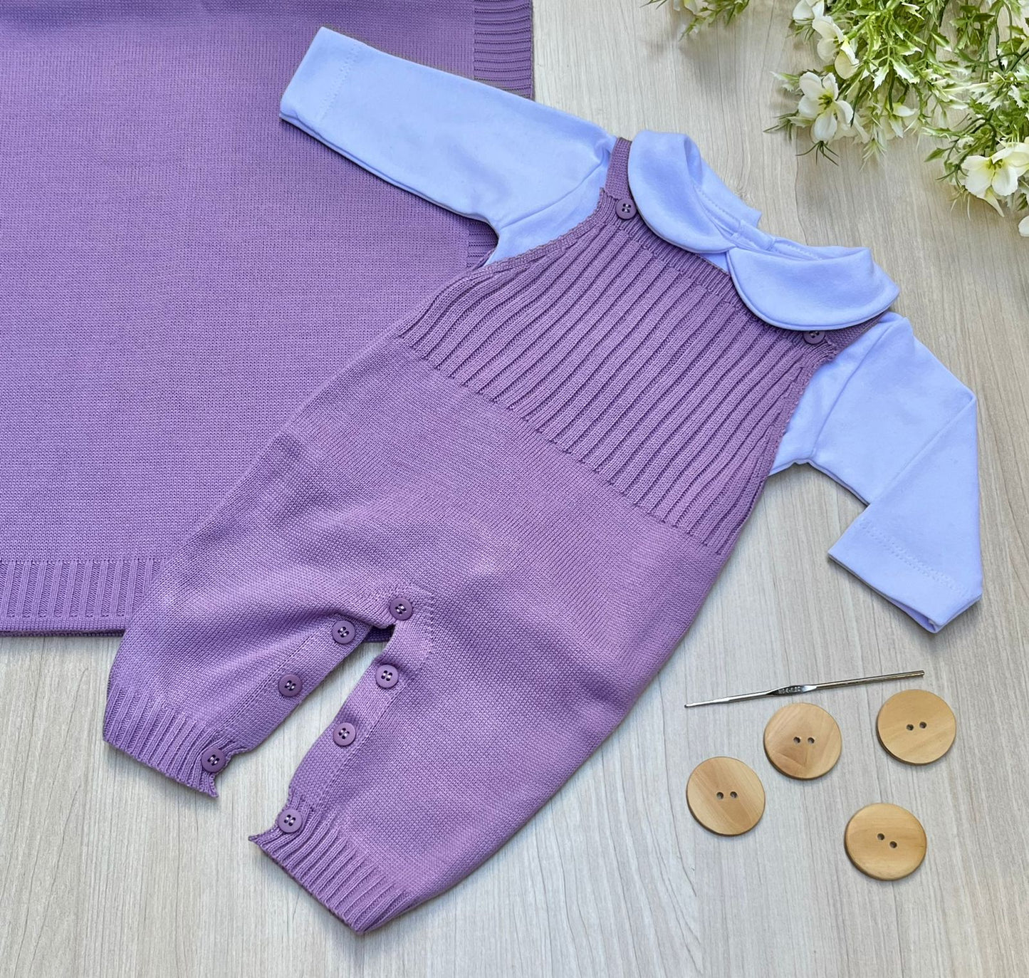 Saída Maternidade Tricot Sara