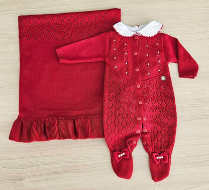 Saída Maternidade Tricot Lila