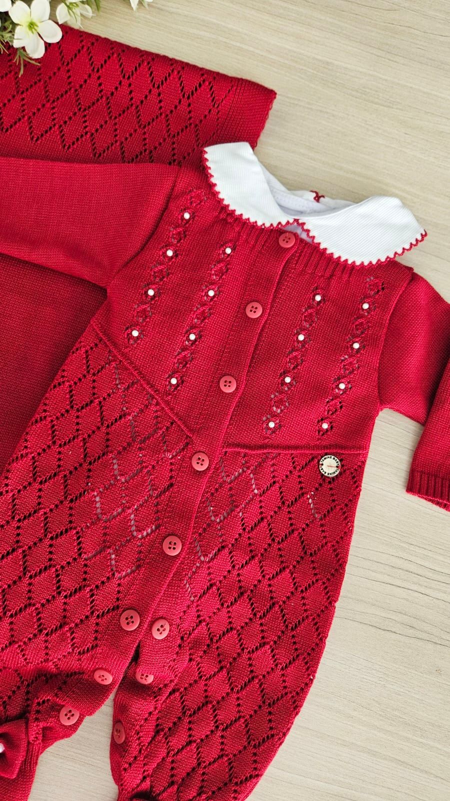 Saída Maternidade Tricot Lila