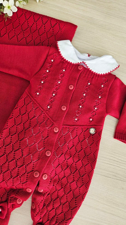 Saída Maternidade Tricot Lila