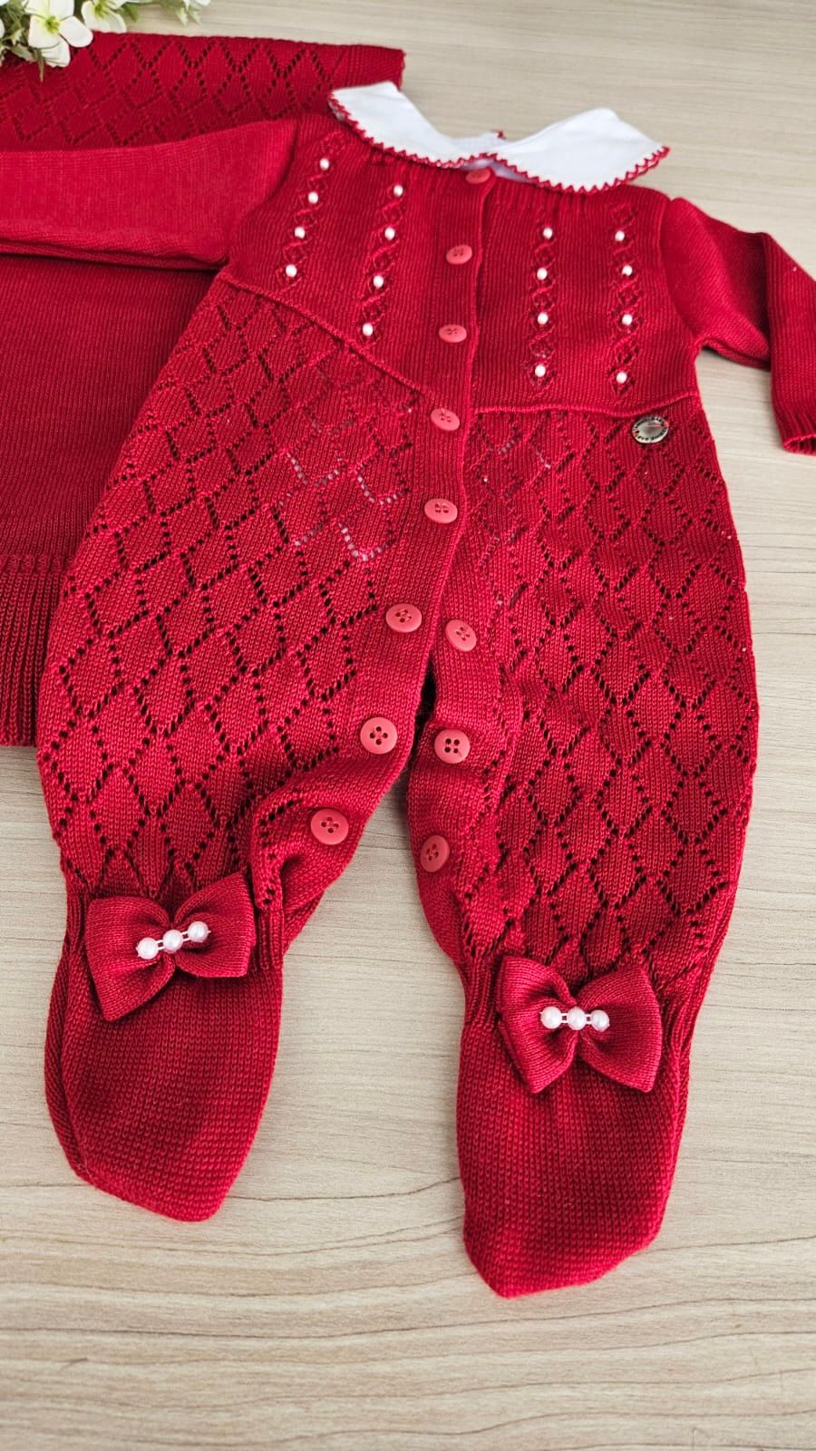 Saída Maternidade Tricot Lila