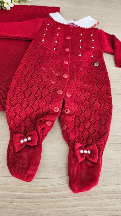 Saída Maternidade Tricot Lila