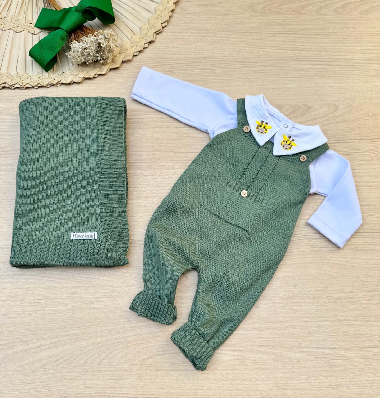 Saída Maternidade Tricot Girafa