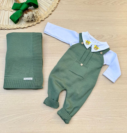 Saída Maternidade Tricot Girafa