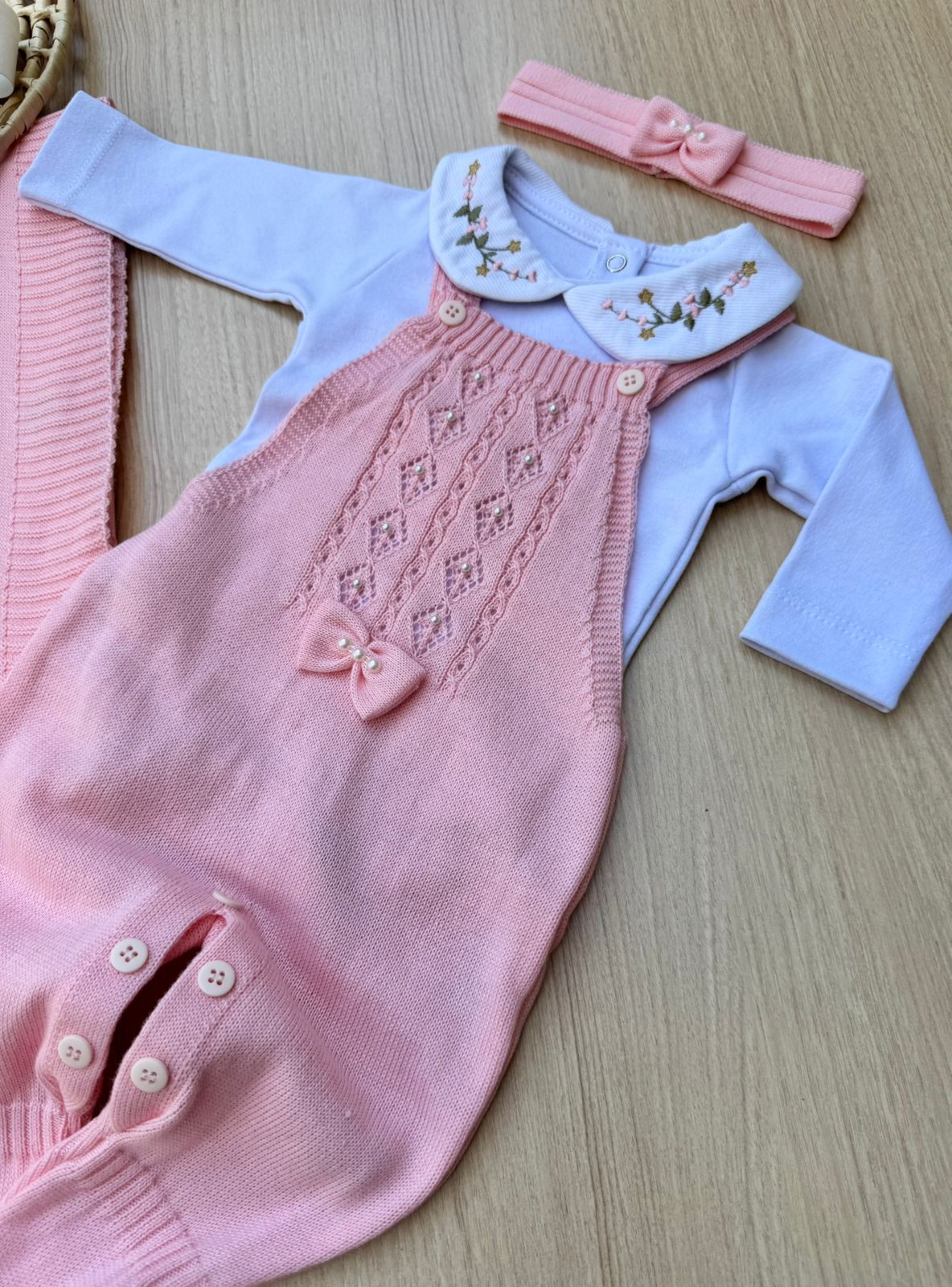 Saída Maternidade Tricot Maria Carolina