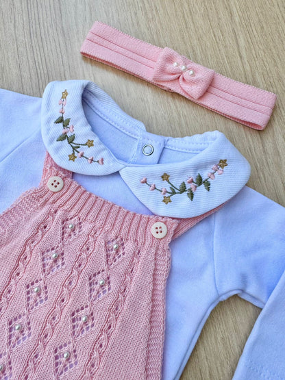 Saída Maternidade Tricot Maria Carolina