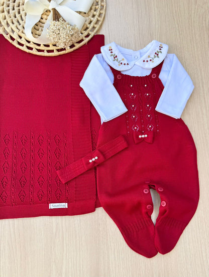 Saída Maternidade Tricot Maria Carolina