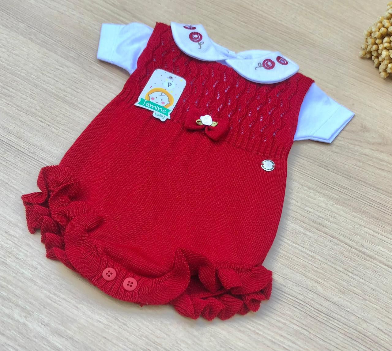Romper Bebê Tricot Melissa