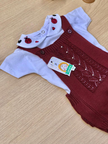Romper Bebê Tricot Flora