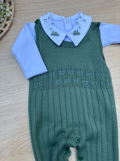 Macacão Bebê Tricot Joca