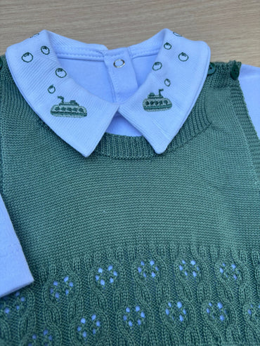 Macacão Bebê Tricot Joca