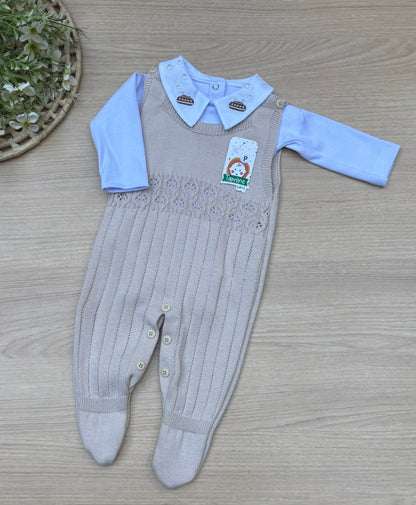 Macacão Bebê Tricot Joca