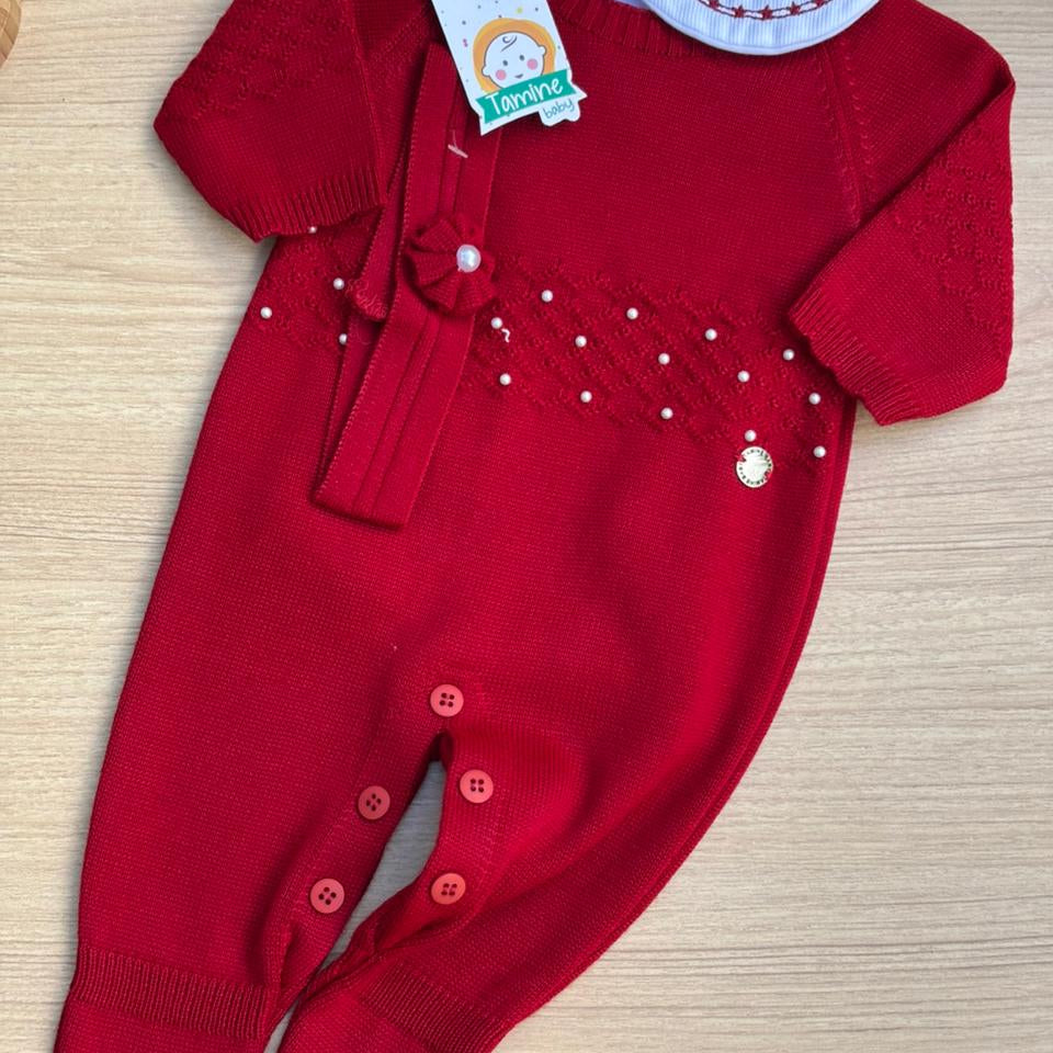 Macacão Bebê Tricot Esther